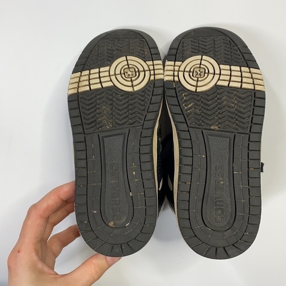 CONVERSE X John VARVATOS JV WEAPON MID HI LEATHER Sneaker Black Youth Size 13 - Picture 6 of 8